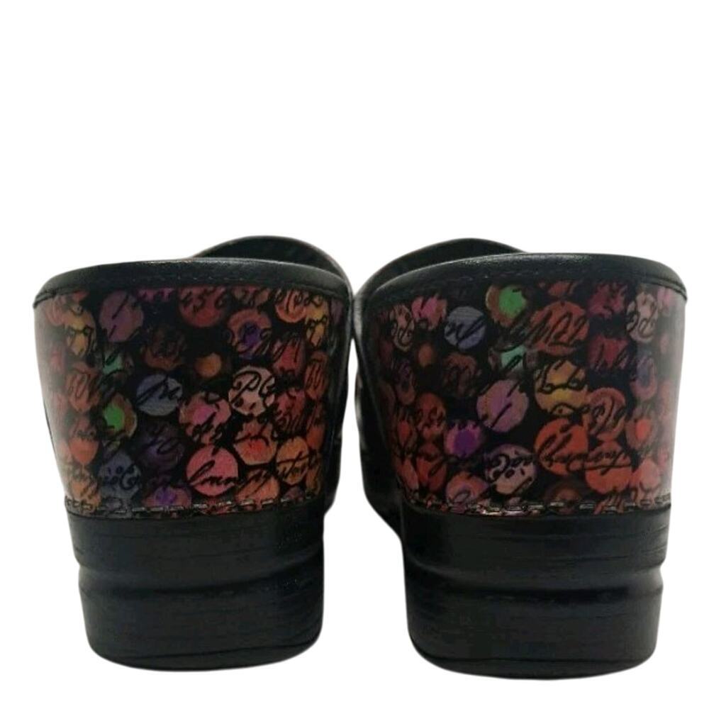 Dansko Women's Clogs Viola Dot Script Rainbow 42/… - image 3